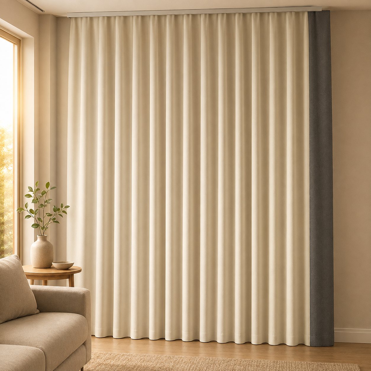 Cortina blackout com acabamento premium